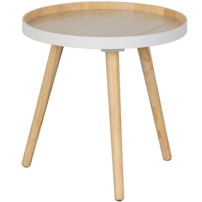 WOOOD SASHA Sidobord Ø41 cm Trä Natur