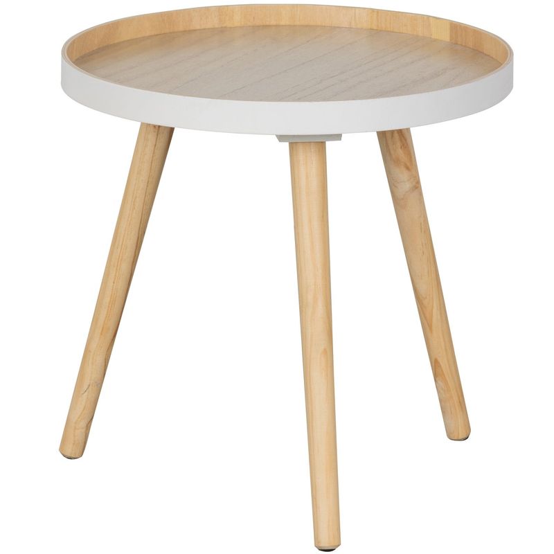 WOOOD SASHA Sidobord Ø41 cm Trä Natur