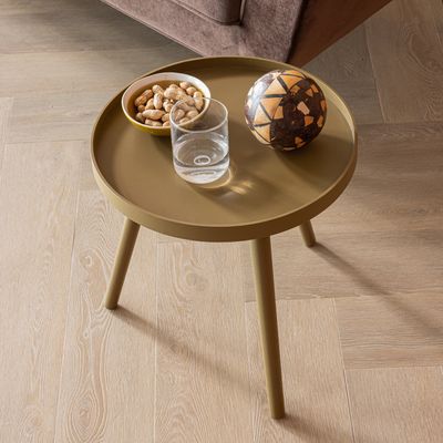 WOOOD SASHA Sidobord Ø41 cm Honungsgul