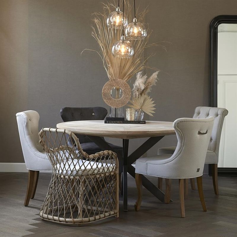 Riviera Maison Hampton Classic matstol natur