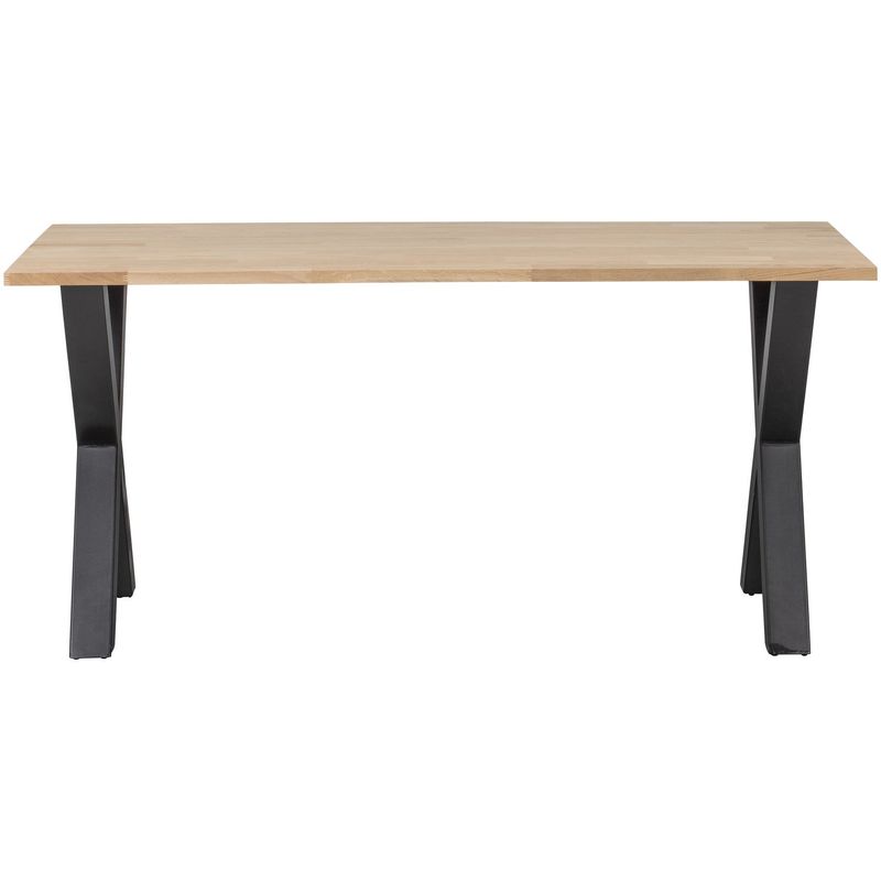 WOOOD TABLO Matbord Ek 180x90 med Metallben