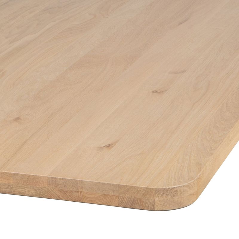 WOOOD TABLO Bord Topp Ek Natur BÖJD 200x90