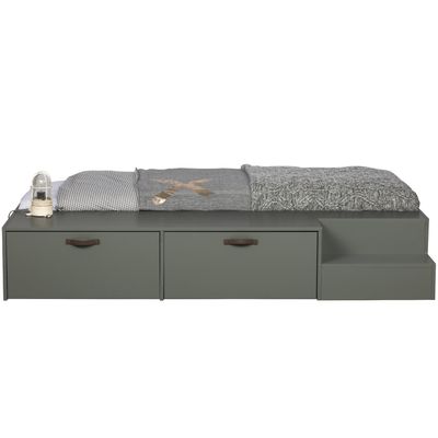 vtwonen Stage Säng med Lådor 80x200cm Furu Grönsåpad
