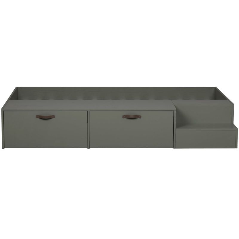 vtwonen Stage Säng med Lådor 80x200cm Furu Grönsåpad