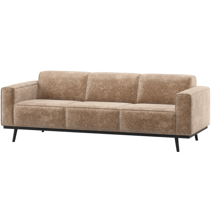WOOOD STATEMENT 3-sits Soffa 230 cm i Chenillesammet Mullvad