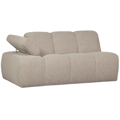 WOOOD MOJO Soffmodul 5-sits Arm Vänster Bouclé Beige melange