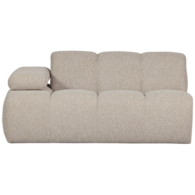 WOOOD MOJO Soffmodul 5-sits Arm Vänster Bouclé Beige melange