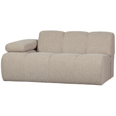 WOOOD MOJO Soffmodul 5-sits Arm Vänster Bouclé Beige melange