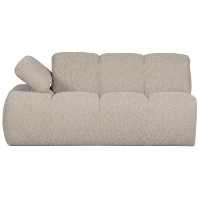 WOOOD MOJO Soffmodul 5-sits Arm Vänster Bouclé Beige melange
