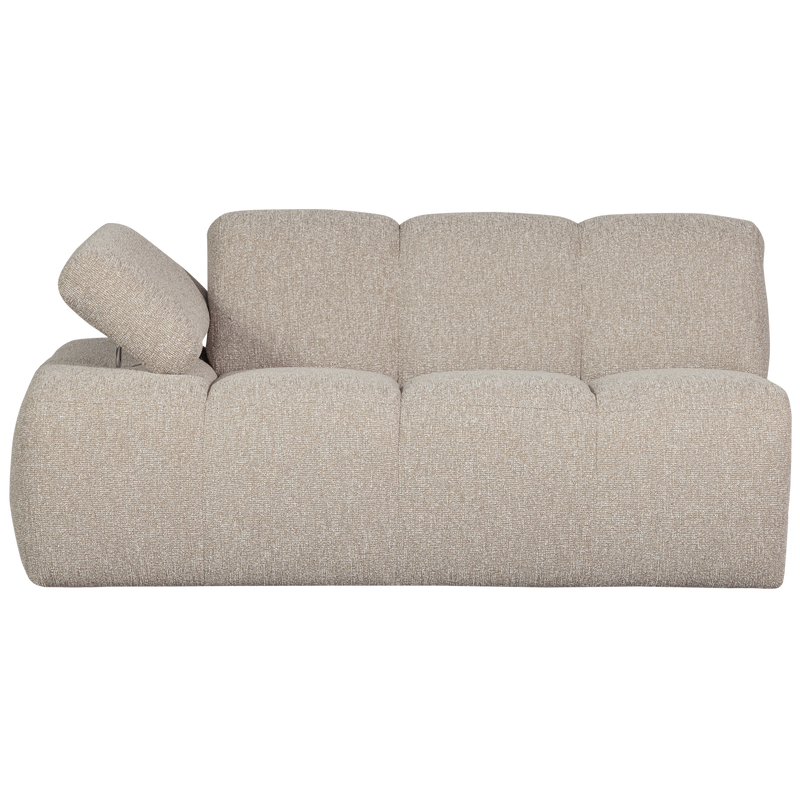 WOOOD MOJO Soffmodul 5-sits Arm Vänster Bouclé Beige melange