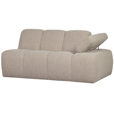 WOOOD MOJO Soffmodul 5-sits Arm Höger Bouclé Beige melange