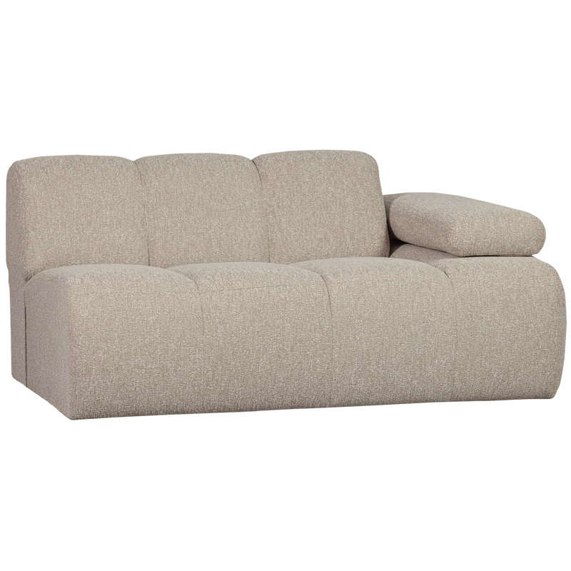 WOOOD MOJO Soffmodul 5-sits Arm Höger Bouclé Beige melange
