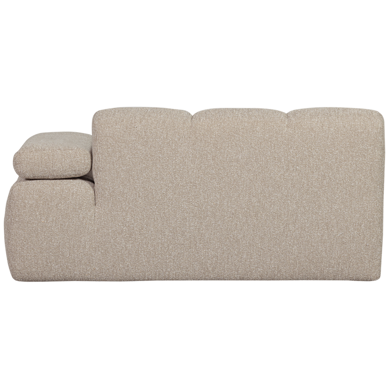WOOOD MOJO Soffmodul 5-sits Arm Höger Bouclé Beige melange