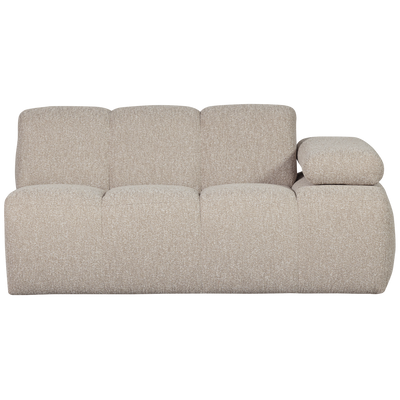 WOOOD MOJO Soffmodul 5-sits Arm Höger Bouclé Beige melange