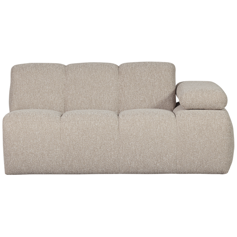 WOOOD MOJO Soffmodul 5-sits Arm Höger Bouclé Beige melange