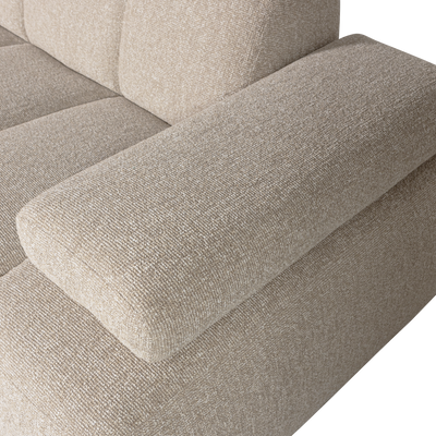 WOOOD MOJO Soffmodul 5-sits Arm Höger Bouclé Beige melange