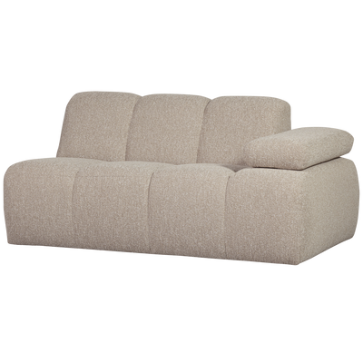 WOOOD MOJO Soffmodul 5-sits Arm Höger Bouclé Beige melange