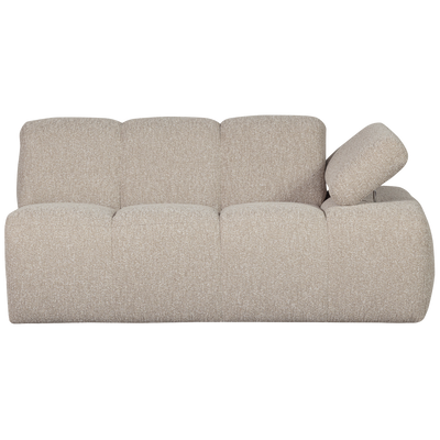 WOOOD MOJO Soffmodul 5-sits Arm Höger Bouclé Beige melange