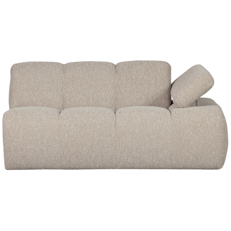 WOOOD MOJO Soffmodul 5-sits Arm Höger Bouclé Beige melange