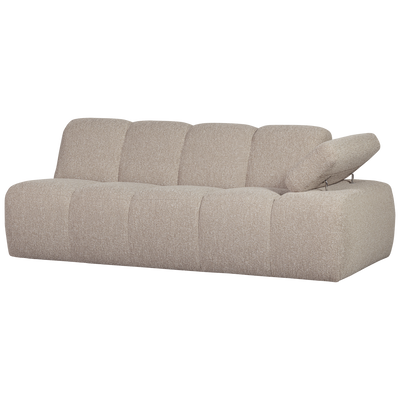 WOOOD MOJO Soffmodul 2-sits Arm Höger Bouclé Beige melange