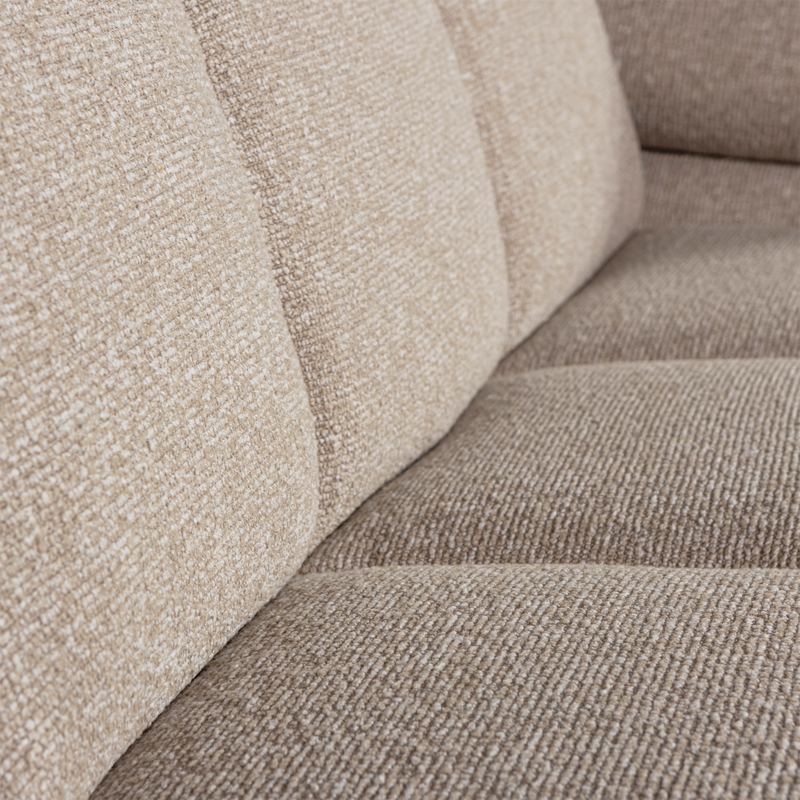 WOOOD MOJO Soffmodul 2-sits Arm Höger Bouclé Beige melange