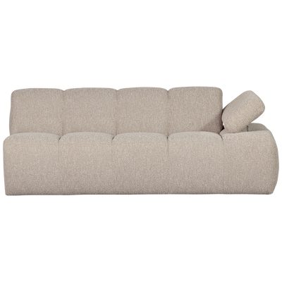 WOOOD MOJO Soffmodul 2-sits Arm Höger Bouclé Beige melange