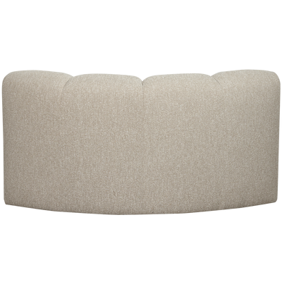 WOOOD MOJO Hörnsoffmodul Bouclé Beige melange