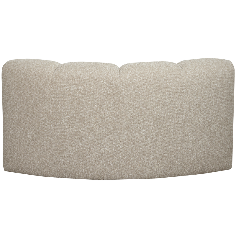 WOOOD MOJO Hörnsoffmodul Bouclé Beige melange