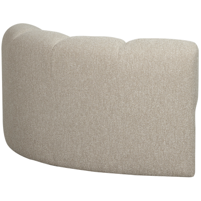 WOOOD MOJO Hörnsoffmodul Bouclé Beige melange