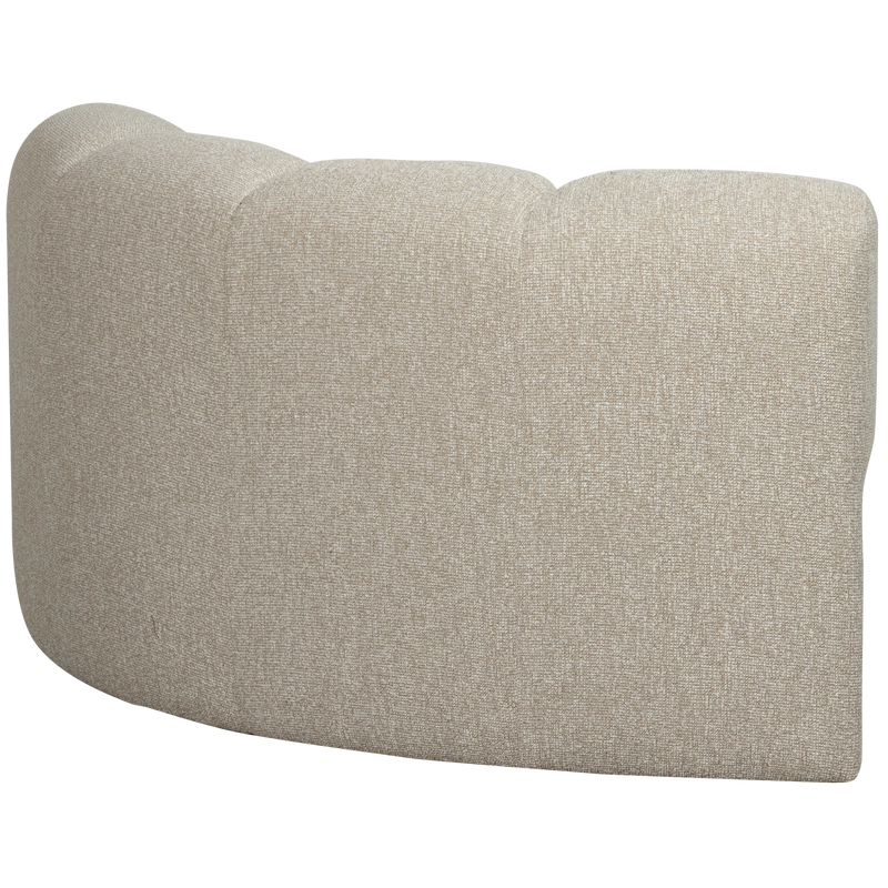 WOOOD MOJO Hörnsoffmodul Bouclé Beige melange