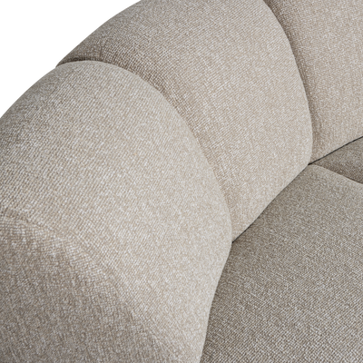 WOOOD MOJO Hörnsoffmodul Bouclé Beige melange