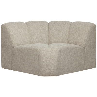 WOOOD MOJO Hörnsoffmodul Bouclé Beige melange