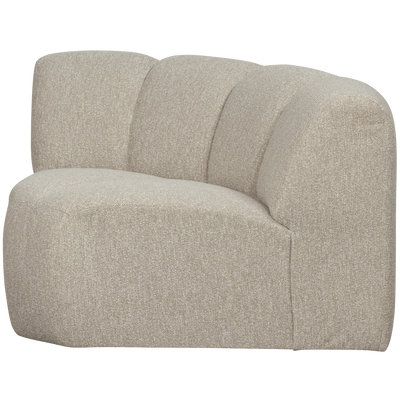 WOOOD MOJO Hörnsoffmodul Bouclé Beige melange