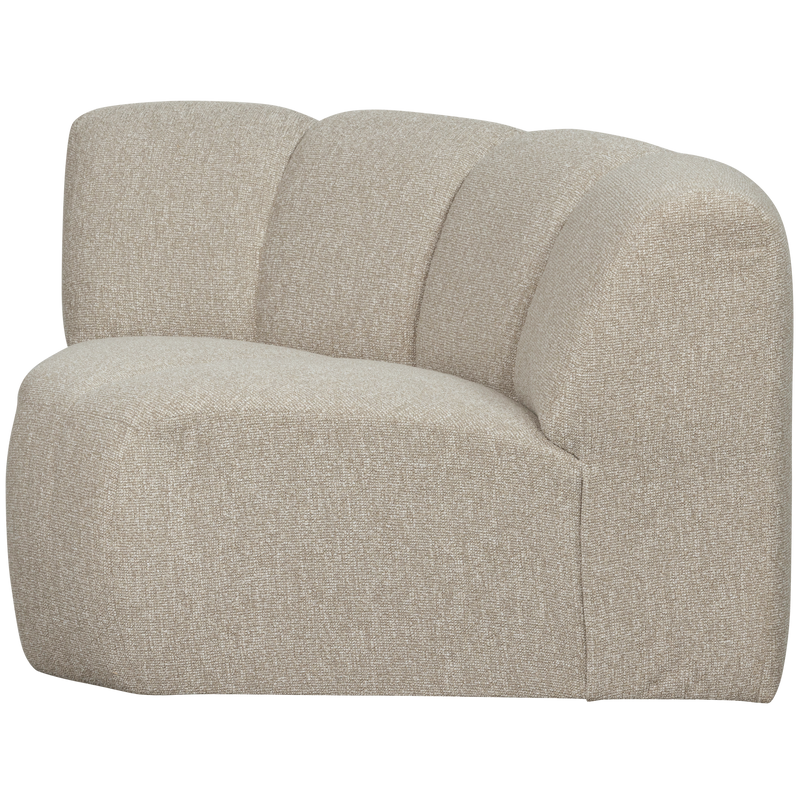 WOOOD MOJO Hörnsoffmodul Bouclé Beige melange
