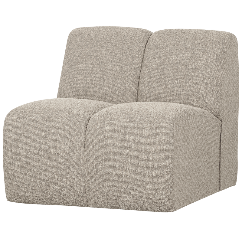 WOOOD Mojo 1-sits Soffmodul i Bouclé Beige Melange