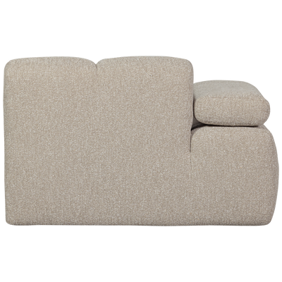 WOOOD MOJO Soffmodul 1-sits Arm Vänster Bouclé Beige melange
