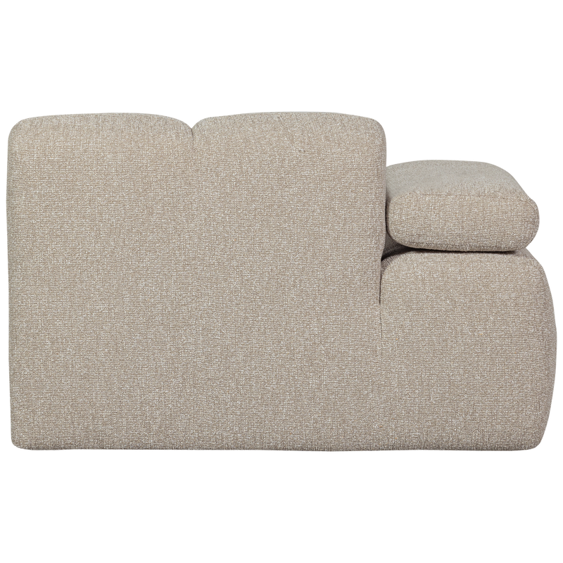 WOOOD MOJO Soffmodul 1-sits Arm Vänster Bouclé Beige melange