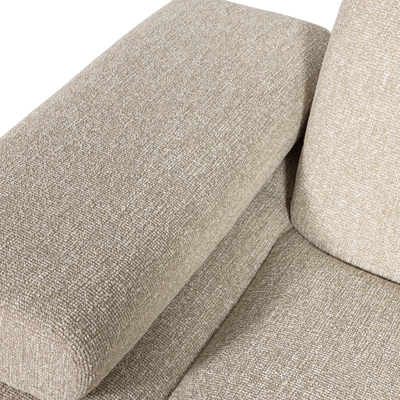 WOOOD MOJO Soffmodul 1-sits Arm Vänster Bouclé Beige melange