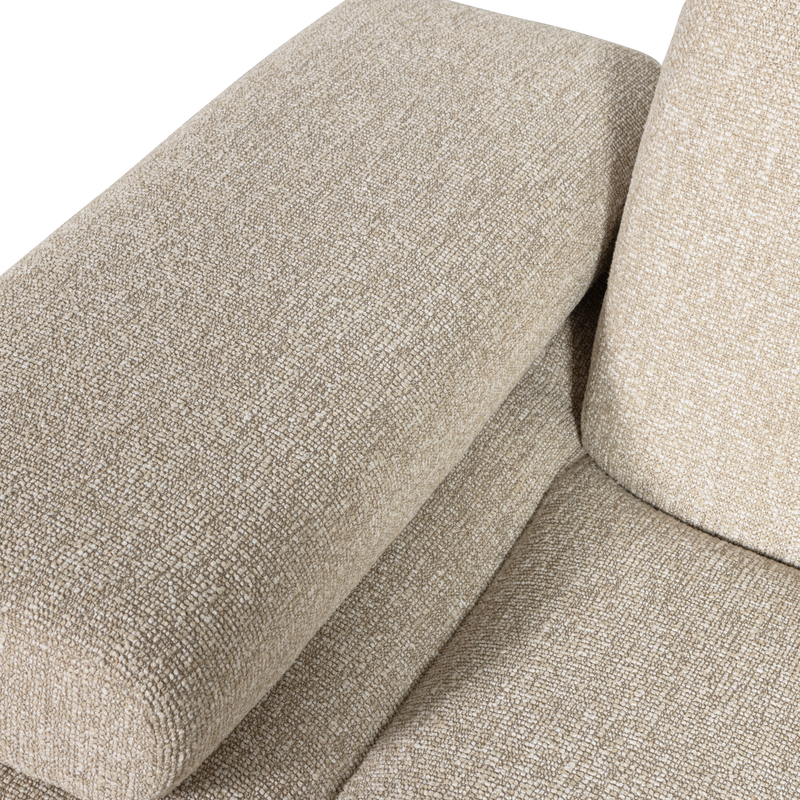 WOOOD MOJO Soffmodul 1-sits Arm Vänster Bouclé Beige melange