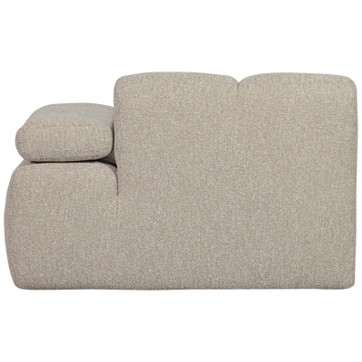 WOOOD MOJO Soffmodul 1-sits Arm Höger Bouclé Beige melange