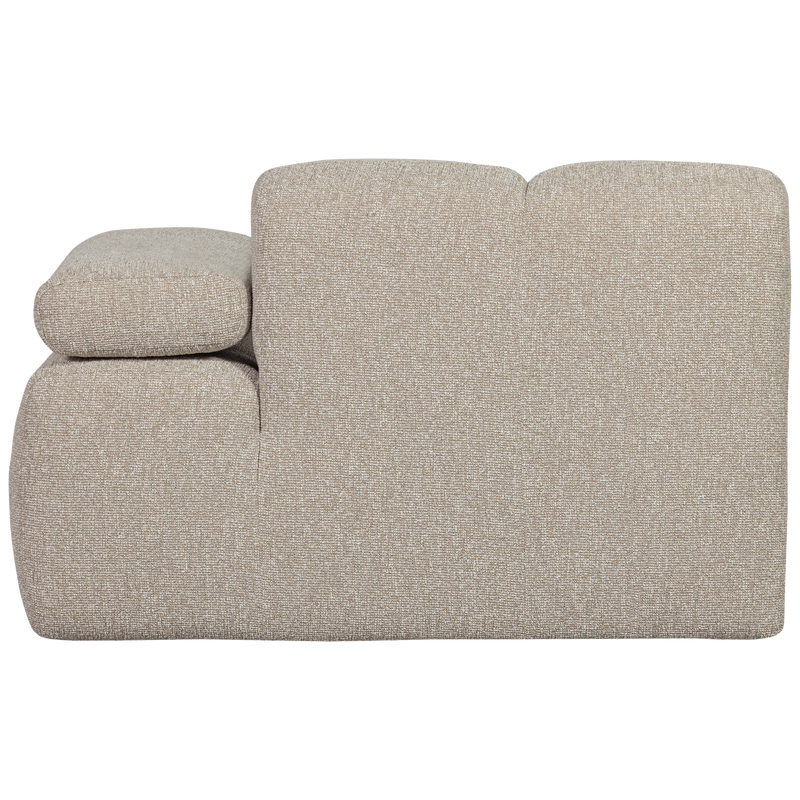 WOOOD MOJO Soffmodul 1-sits Arm Höger Bouclé Beige melange