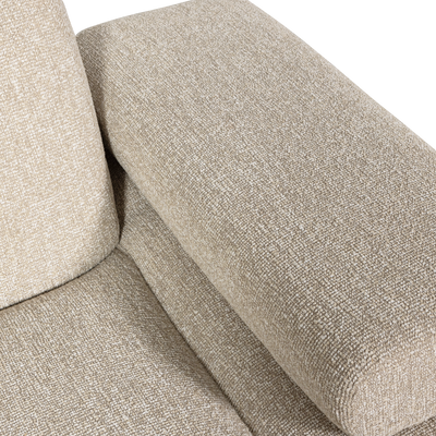 WOOOD MOJO Soffmodul 1-sits Arm Höger Bouclé Beige melange