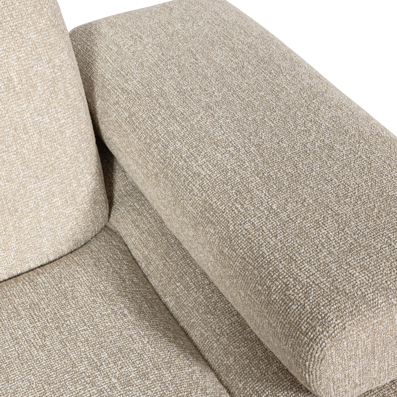 WOOOD MOJO Soffmodul 1-sits Arm Höger Bouclé Beige melange