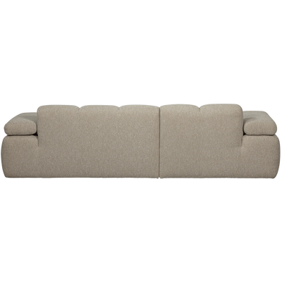 WOOOD MOJO Schäslongsoffa Vänster Bouclé Beige melange