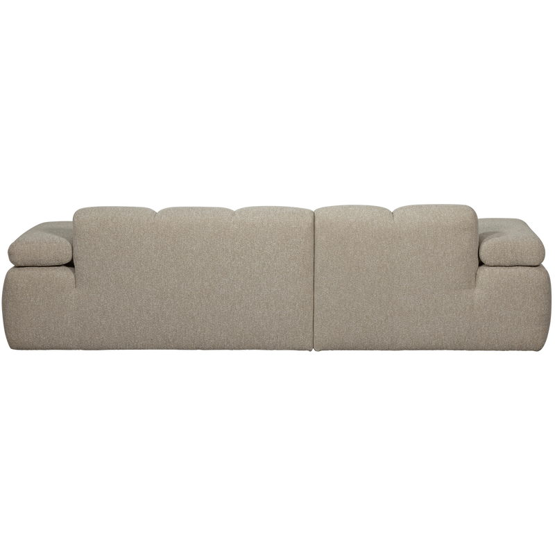 WOOOD MOJO Schäslongsoffa Vänster Bouclé Beige melange