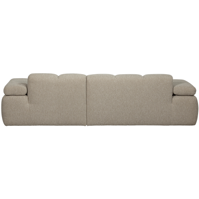WOOOD MOJO Schäslongsoffa Höger Bouclé Beige melange