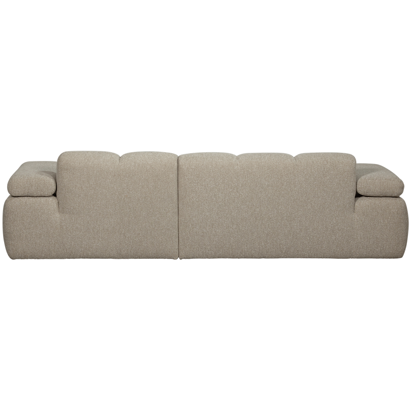 WOOOD MOJO Schäslongsoffa Höger Bouclé Beige melange