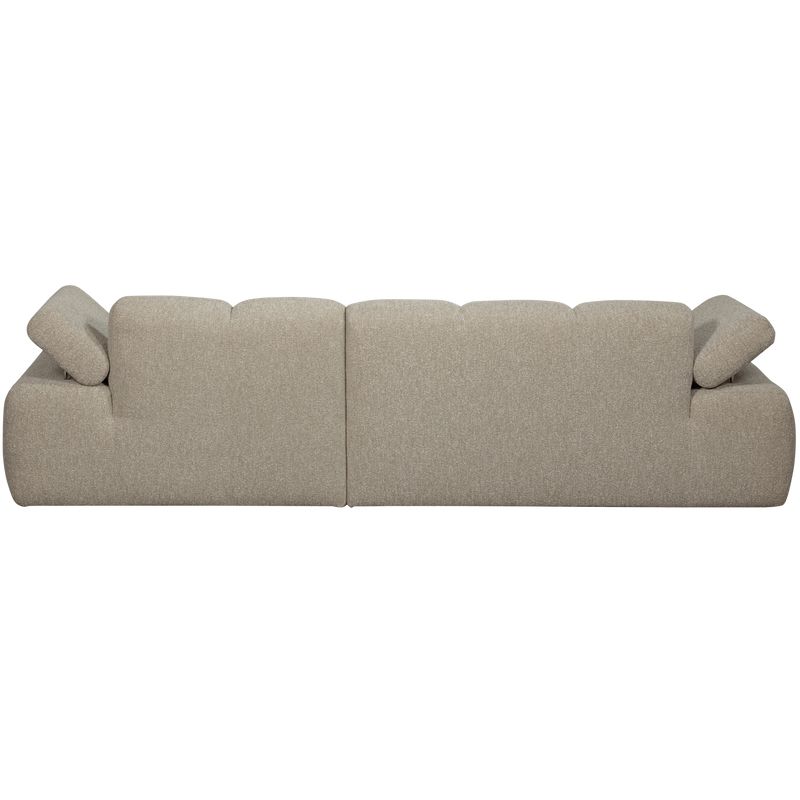 WOOOD MOJO Schäslongsoffa Höger Bouclé Beige melange