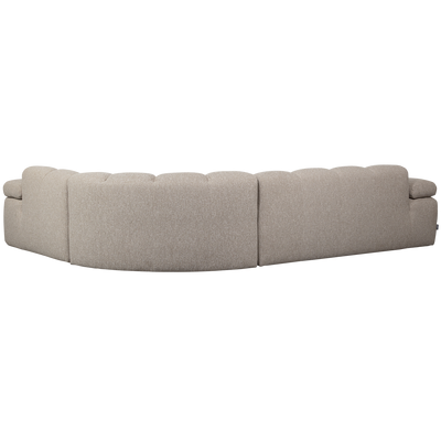 WOOOD MOJO Hörnsoffa Höger Bouclé Beige melange