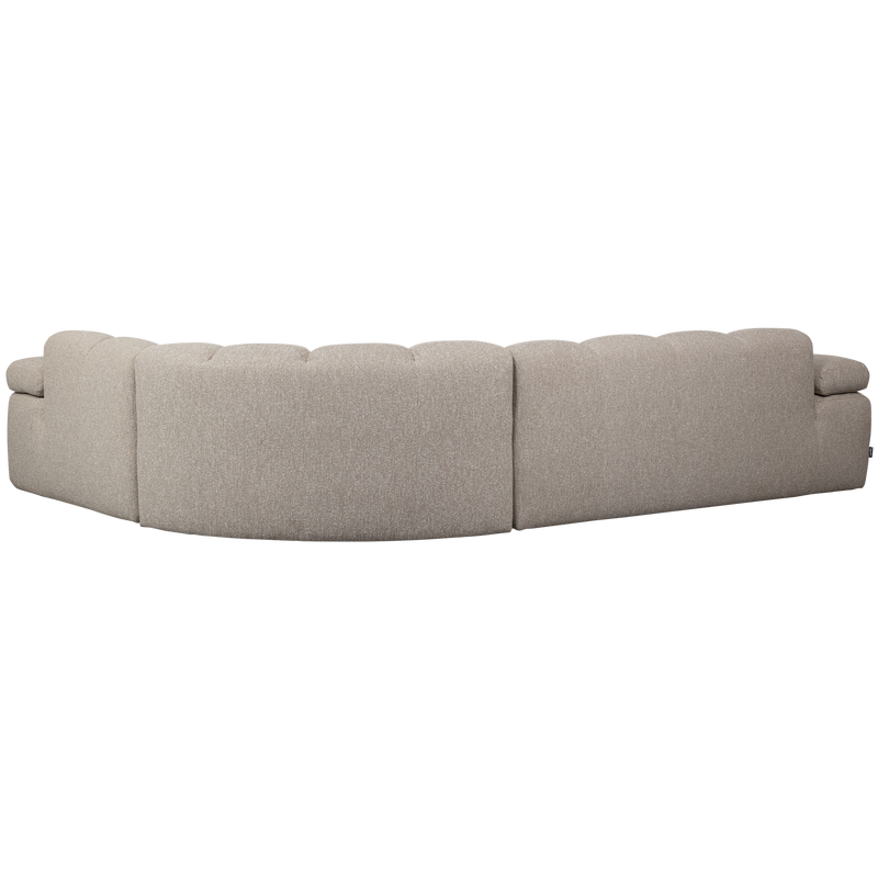 WOOOD MOJO Hörnsoffa Höger Bouclé Beige melange